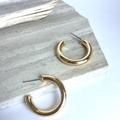 Anthropologie Jewelry | New~ Anthropologie Brina Hoop Earrings / Gold | Color: Gold | Size: Os