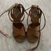 Gucci Shoes | Gucci Chunky Tan Brown Heel Sandal 36.5 | Color: Brown/Tan | Size: 6.5