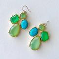 Kate Spade Jewelry | Kate Spade Blue Green Crystal Gemstone Earrings | Color: Blue/Green | Size: Os