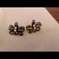 J. Crew Jewelry | Flower Earings J Crew | Color: Gold | Size: Os