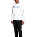 Champion Men's Script Logo Powerblend Crew (Size M) White, Cotton,Polyester,Spandex