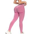 COMFREE Booty Leggings Scrunched Butt Leggeings Yoga Pants Seamless Ruched Sport Leggings Butt Push Up Running Tights High Waist Fitness Leggings Workout Gym for Women