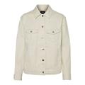 Vero Moda Women's Vmkatrina Ls Loose Jacket Ga Color Denim, White, S