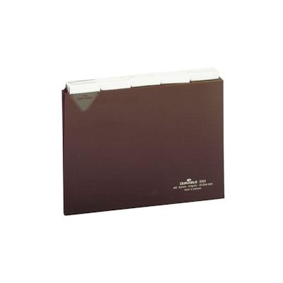 DURABLE Karteiregister, A5 quer, braun, 25-teilig