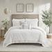 Harbor House Suzanna Tufted Chenille Embroidered Medallion 3 Piece Cotton Duvet Cover Set Cotton in White | King Duvet Cover + 2 King Shams | Wayfair