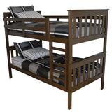 Oakledge Twin Solid Wood Bunk Bed by Harriet Bee in Brown | 65 H x 43 W x 79 D in | Wayfair 39C0D4369DB745FB939DE0CAEFFA74C2