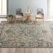 Black/Green 108 x 0.28 in Area Rug - Mistana™ Albion Oriental/Ivory Area Rug Polyester | 108 W x 0.28 D in | Wayfair