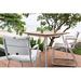 OASIQ Corail Patio Chair w/ Cushion Metal in White | 30.88 H x 25.75 W x 31.44 D in | Wayfair 1001020003000-CN