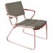 OASIQ Corail Patio Chair w/ Cushion Metal in Pink | 30.88 H x 25.75 W x 31.44 D in | Wayfair 1001020047000-LS