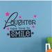 Trinx Laughter Smile Quote Quotes Cartoon Decors Wall Sticker Art Design Decal For Girls Boys Room Home Decor Stickers Wall Art (8X10 Inch) | Wayfair