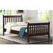 Red Barrel Studio® Twin Solid Wood Platform Bed Wood in Brown/Green | 40.4 H x 41.4 W x 80 D in | Wayfair 589B14E52ED84850AA1A472536BC8FBF