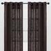 Eider & Ivory™ Monge Solid Semi Sheer Grommet Curtain Panels Polyester in Brown | 84 H x 52 W in | Wayfair EC0E2300932844C88BFFDA62FE208033