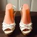 American Eagle Outfitters Shoes | American Eagle Wedge Sandal | Color: White | Size: 12