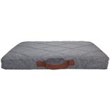 Dark Gray Power Nap Bed for Pets, 34.9" L X 23" W X 3.94" H, Medium