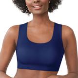 Bali Comfort Revolution Easylite Seamless Wirefree Bra (Size XXL-One Size) In The Navy, Nylon,Spandex