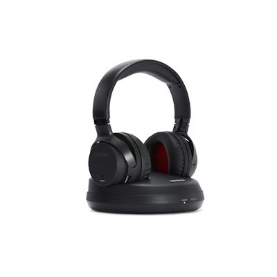 Aiwa WHF-880 Wireless Kopfhörer, schwarz, Ladestation, Over-Ear, 40Hz-18kHz 100m Reichweite PLL