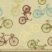 East Urban Home fab_49482Bicycle Fabric By The Yard, Retro Style Colorful Bicycle Pattern w/ Many Different Designs Summer | 58 W in | Wayfair