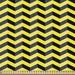 East Urban Home fab_39851_Yellow Chevron By The Yard, Black & Yellow Chevron Pattern Danger Hazard Warning Sign Stripes Zigzag | 36 W in | Wayfair