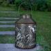 Exhart Solar Stamped Metal Bird & Flower Design Lantern Reads My Garden, 11.5 Inch in Gray | 11.4 H x 7.5 W x 7.5 D in | Wayfair 71617-RS