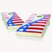 Skip's Garage 2' X 4' USA Shooting Star Cornhole Set w/ Carry Case Solid Wood in Blue/Brown/Green | 12 H x 24 W x 48 D in | Wayfair