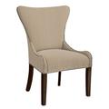 Hekman Christine Wingback Arm Chair Wood/Upholstered in Red/Gray | 40 H x 28.5 W x 26.5 D in | Wayfair 72695570-082FDarkNickel