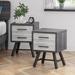 Corrigan Studio® 2 - Drawer Nightstand Wood in Gray | 22.8 H x 16.54 W x 15.7 D in | Wayfair 2CBF43EDD3884E89AD45FAA40EBB201C