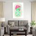 Winston Porter Floral Mugs - Wrapped Canvas Painting Print Metal in Blue/Green/Pink | 48 H x 32 W x 1.25 D in | Wayfair