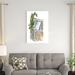 August Grove® Plants & Cat - Wrapped Canvas Painting Print Canvas in White | 36 H x 24 W x 1.25 D in | Wayfair 3E1F26C71F474860AC5E145D5A610C2E