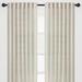 George Oliver Dato 2-Panel Print Soft Textured Light Filtering Curtain - 3-In-1 Back Tab, Rod Pocket, Ring Tab in White/Brown | 84 H in | Wayfair