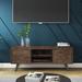 Wade Logan® Cullomburg TV Stand for TVs up to 70" Wood/Metal in Brown | 24 H in | Wayfair D94A8CED10834090AAE68F9CB992B2DA