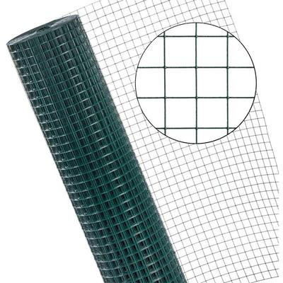 Volierendraht 4eck Voliere 1x25 m Käfig 25x25 Maschendrahtzaun Gartenzaun Grün Image