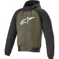 Alpinestars Chrome Sport Hoodie de moto, noir-vert, taille M