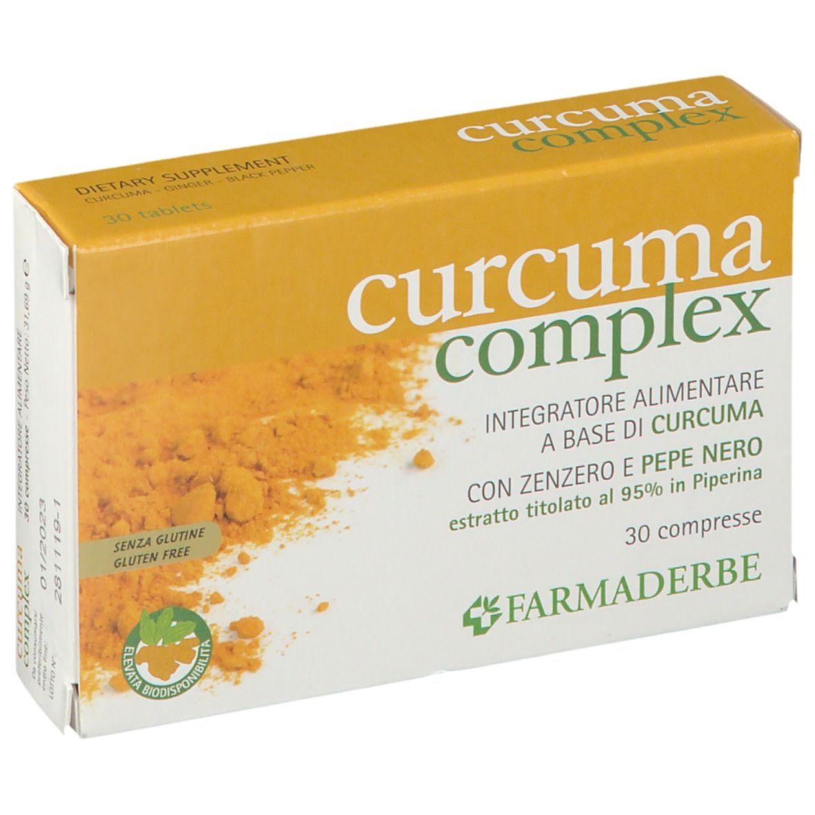 FARMADERBE Curcuma Complex 30 pz Compresse