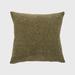 Shiny Waffle Chenille Knit Pillow by Evergrace Home in Moss Green (Size 20" X 20")