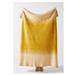 Anthropologie Bedding | Anthropologie Emilie Throw Blanket. | Color: White/Yellow | Size: Os