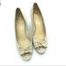 Kate Spade Shoes | Kate Spade Gold Bow Espadrille Wedge Heels 6.5 | Color: Gold/Tan | Size: 6.5