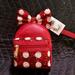 Disney Bags | Disney Mini-Loungefly Wristlet/Red Sequence W/Dots | Color: Red/White | Size: Os