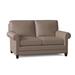 Bradington-Young Raylen 59.5" Genuine Leather Rolled Arm Loveseat Genuine Leather in Brown | 35.5 H x 59.5 W x 39 D in | Wayfair