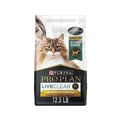 Purina Pro Plan LIVECLEAR Adult 7+ Prime Plus Longer Life Formula Dry Cat Food, 12.5-lb bag