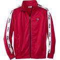 Men's Big & Tall FILA® Taped Logo Track Jacket by FILA in Red (Size 4XLT)