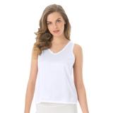 Plus Size Women's Lace-Trim Camisole by Comfort Choice in White (Size 38/40)