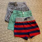 Ralph Lauren Bottoms | Lot Of 4 Pairs Of Baby Shorts (Ralph Lauren, Gap) | Color: Black/Gray/Green/Red/White | Size: 0-3mb