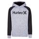 Hurley Boys' Pullover Hoodie, White Raglan, 4