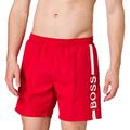 BOSS Men's Dolphin Swim Trunks, Bright Red628, M