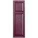 Alpha Shutters Custom Cottage-style Raised Panel Vinyl Shutters Pair in Red/Pink/Indigo | 60 H x 15 W x 0.125 D in | Wayfair R215060090