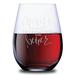 Trinx Wine Makes Everyone Look Better - 4 Piece 21 Oz. Stemless Wine Glass Set Glass | 5 H x 3.5 W in | Wayfair 3346BA6F67694FC0828DF668402C3565