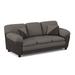 Ivy Bronx Diah 89" Pillow Top Arm Sofa Faux Leather/Polyester in Indigo | 35 H x 89 W x 38 D in | Wayfair 55C969074BD24E9EBAE8EDA409B7DC7F