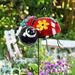 Exhart Hand Painted Metal Ladybug Garden Stake, 8.5 by 36 Inches Metal | 35.8 H x 8.3 W x 7.5 D in | Wayfair 71234-RS