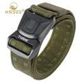 HSSEE Nouvelle ceinture tactique pour hommes Boucle métallique antirouille Quick Release Ceinture