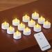 The Holiday Aisle® 12 Piece Tabletop Votive Holder Set w/ Candle Included Plastic in White | 1.75 H x 2 W x 2 D in | Wayfair